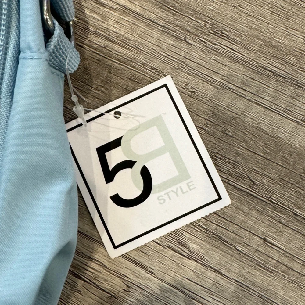 5B Style Blue Top Handle Mini Backpack 10.5